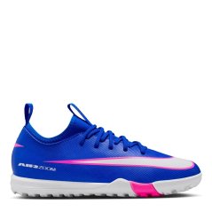 Nike Zoom Mercurial Vapor 16 Academy Juniors Astro Turf Football Boots Blue/Wht/Pink