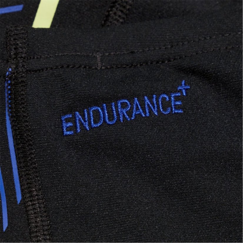 Speedo Men's Tech Panel Jam Swim Shorts Black/Blue