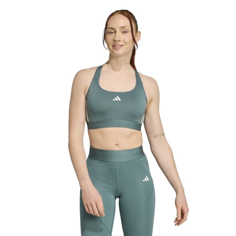 adidas Women's Medium Impact Sports Bra Teal