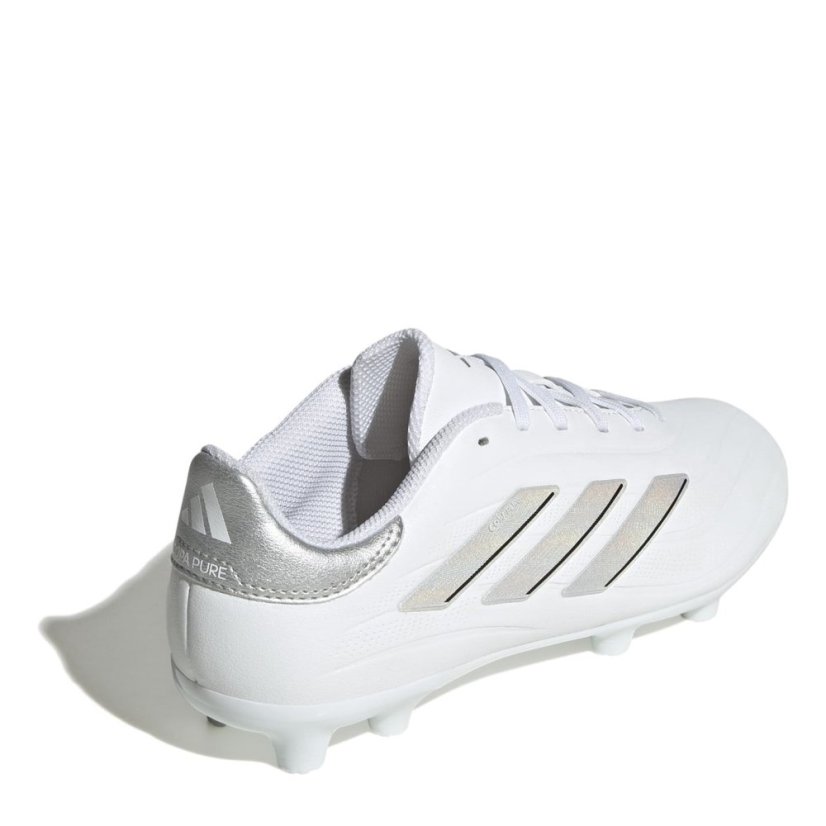 adidas Copa Pure 2 League Juniors Firm Ground Football Boots White/Silver