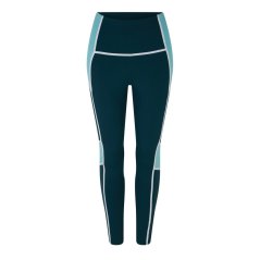 Reebok Women's Lux High-Waisted Colorblock Gym Legging Forgrn