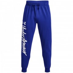 Under Armour Rival Fleece Graphic Joggers Mens Royal/White