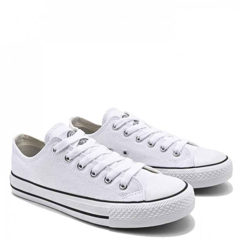 SoulCal Low Junior Canvas Shoes White