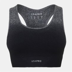 USA Pro Seamless Ombre Sports Bra Black/Grey