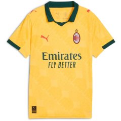 Puma AC Milan Third Shirt 2025 2026 Juniors Yellow/Green