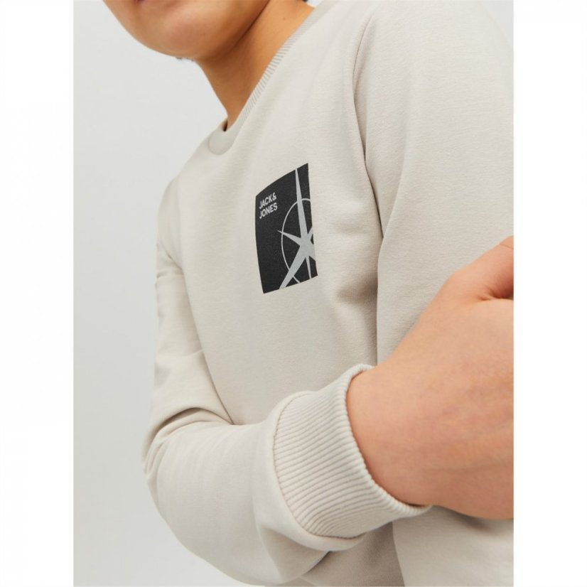 Jack and Jones Logo Sweatshirt Junior Boys Moonbeam