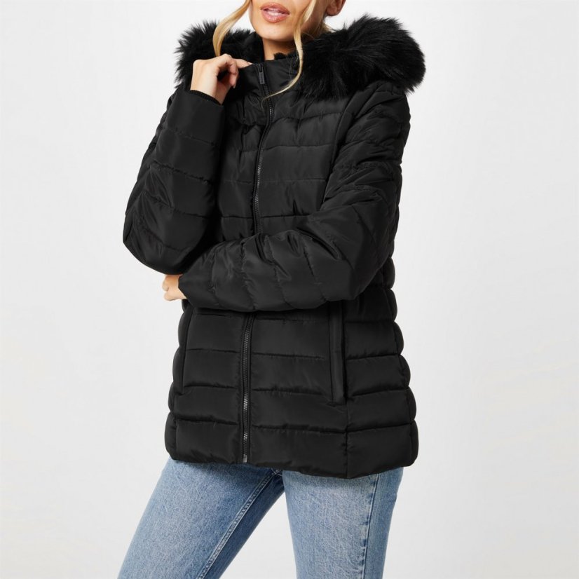 Firetrap Luxe Bubble Jacket Womens Black