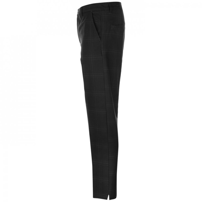 Slazenger Check Golf Trousers Mens Charcoal