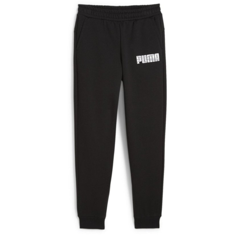 Puma Unisex Kids' Closed Hem Fleece Joggers Puma Black