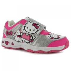 Hello Kitty Childrens Light Up Trainers Pink