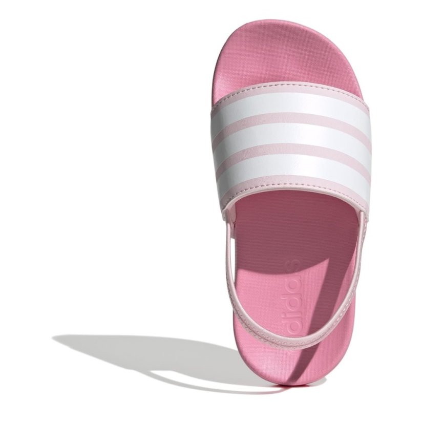 adidas Adilette Estrap Slides Kids Pink/White