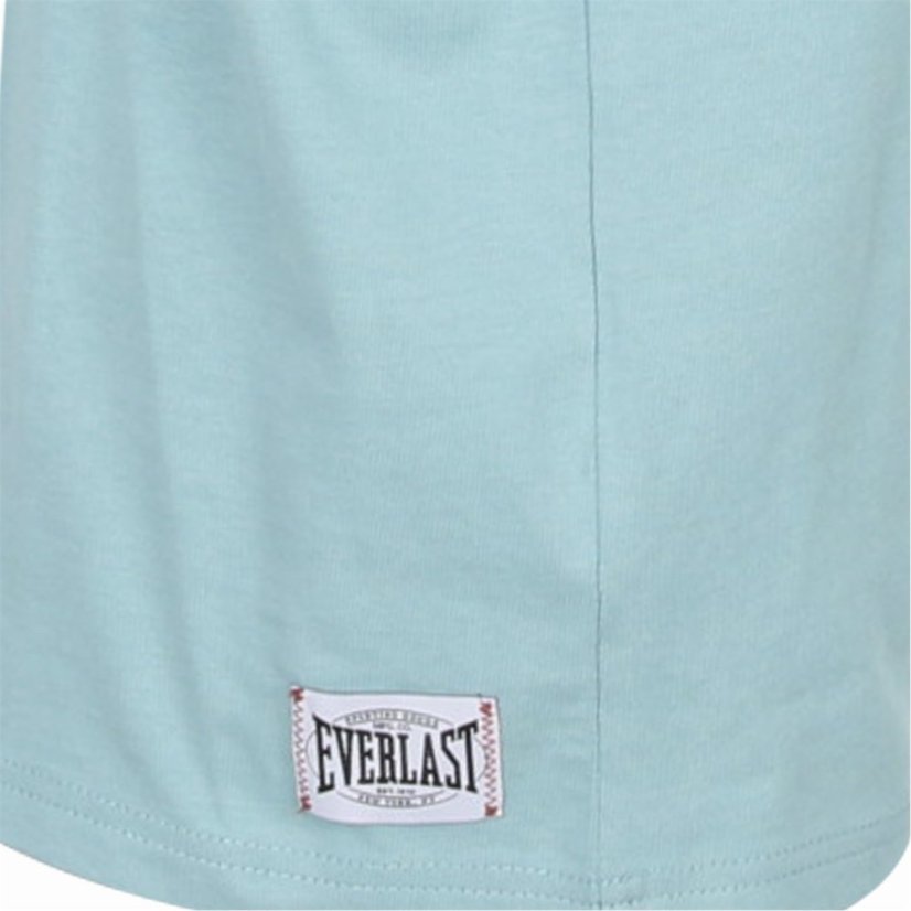 Everlast Men's D Print Cotton Short Sleeve T-Shirt Blue