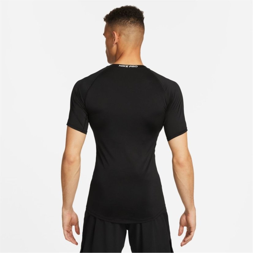 Nike Pro Men's Tight Fit Short-Sleeve Top Black