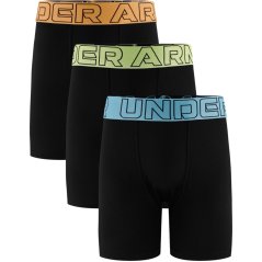 Under Armour UA Boys Performance Tech 3 Pack Boxers Junior Blue Haze