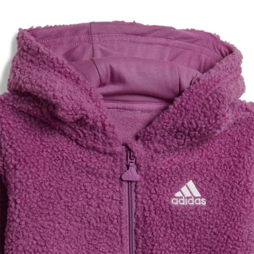 adidas Teddy Fleece Jogger Set Babies Lilac/White