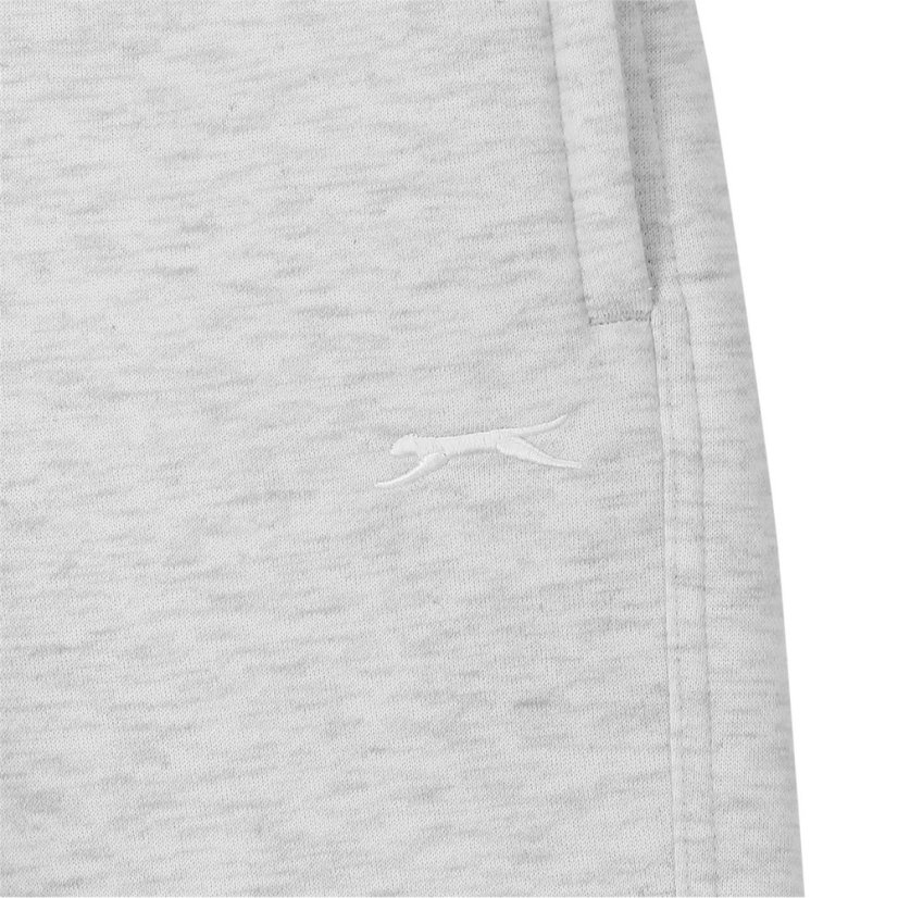 Slazenger Closed Hem Fleece Pants Junior Ice Grey Marl