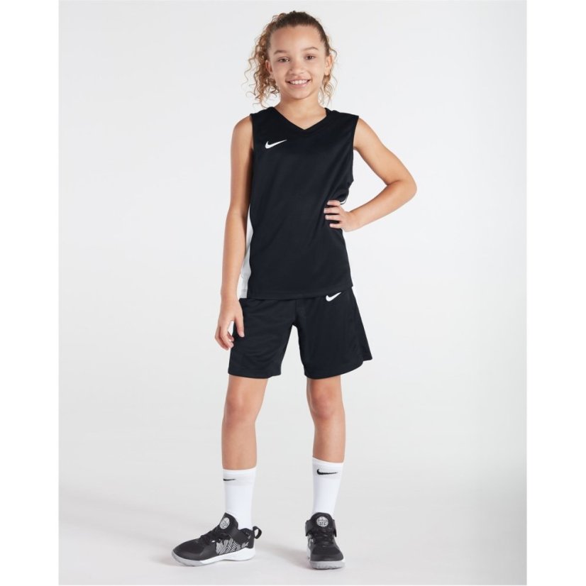 Nike Unisex Kids' Basketball Shorts Black/White