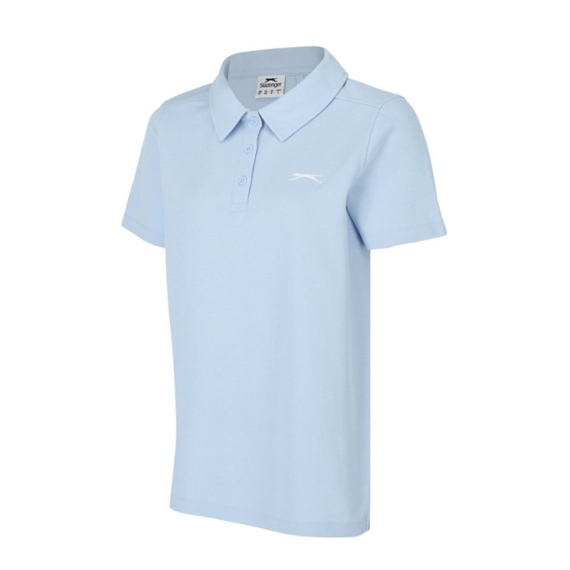 Slazenger Pique Polo Womens Baby Blue