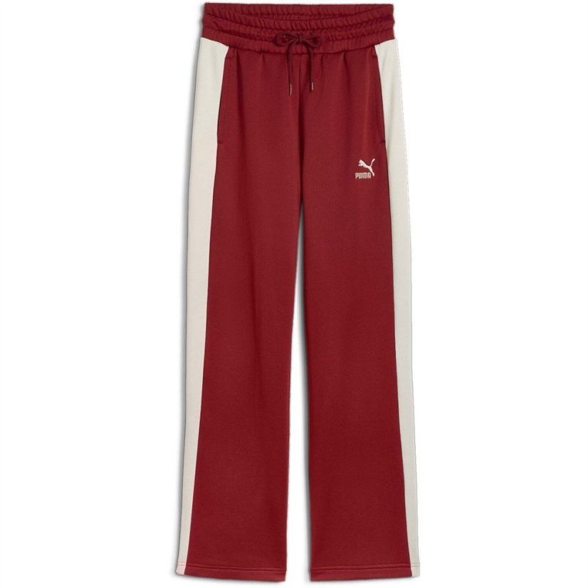 Puma T7 Straight Leg Track Pants P Intense Red