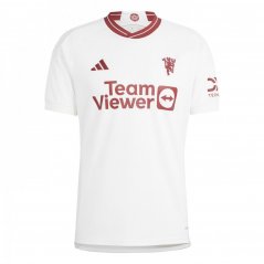 adidas Manchester United Third Shirt 2023 2024 Adults Cloud White
