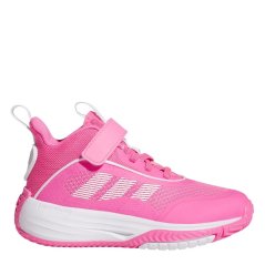 adidas Kids' Own The Game 3.0 Basketball Trainers Lucpnk/wht
