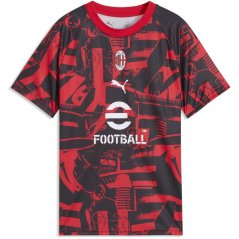 Puma AC Milan Pre Match Shirt 2026/27 Juniors Red/Black
