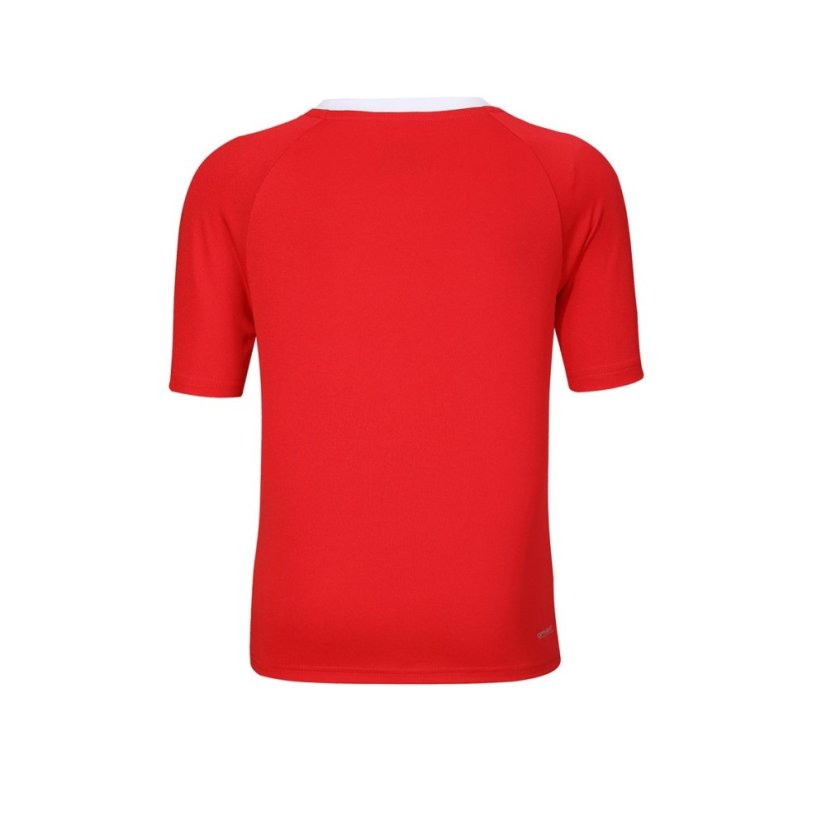 Sondico Fundamental Polo T Shirt Junior Boys Red/White