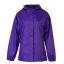 Gelert Womens Packaway Hooded Packable Waterproof Jacket Gelert Purple