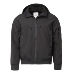 Firetrap Men's Pocket Hooded Long Sleeve Softshell Jacket Black