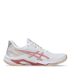 Asics Women's Netburner Ballistic FF Netball Shoes White/Rose