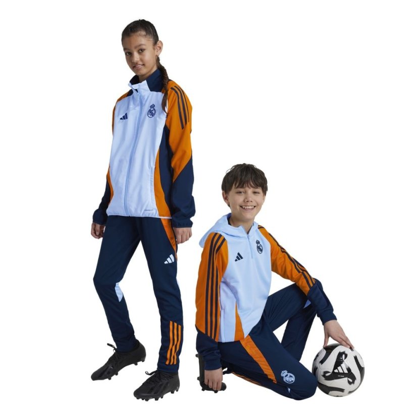 adidas Real Tr Pnt Y Tracksuit Bottom Unisex Kids Team Navy Blue