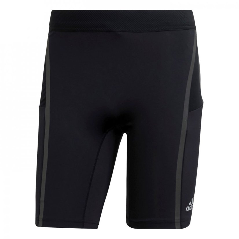 adidas Saturday Mens half Run Tights Black