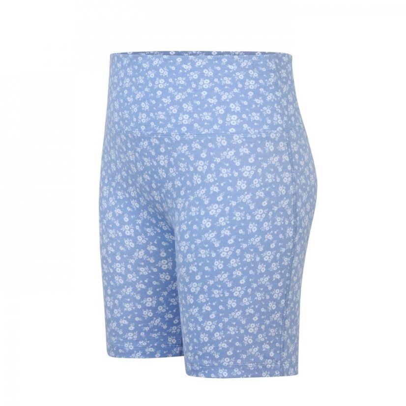 Miso High Waisted Cycling Shorts Ladies Blue Ditsy