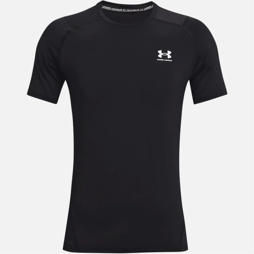 Under Armour HeatGear Armour Fitted Short Sleeve Training Top Mens Black