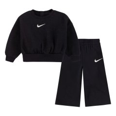 Nike Kids' Shine Crew Pant Top and Trouser Pyjama Set Black