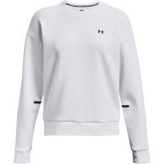Under Armour Women's Unstoppable Fleece Crew Sweatshirt White