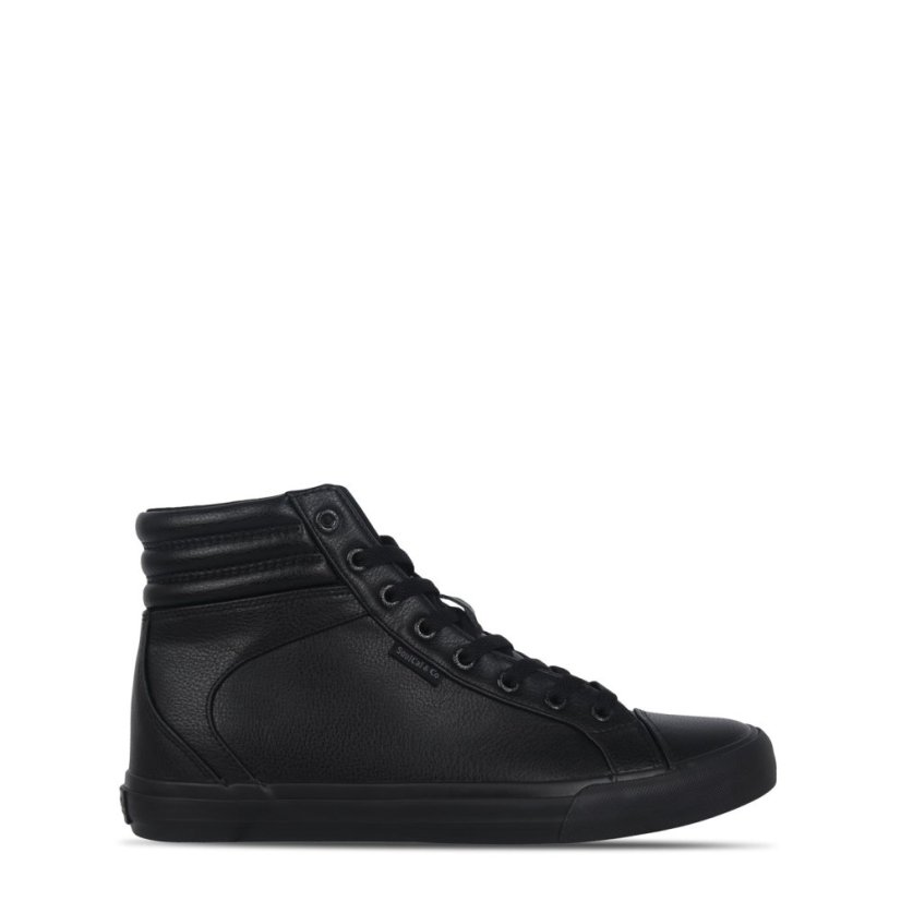 SoulCal Asti Hi Trainers Mens Black/Black