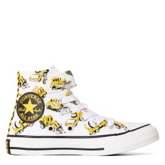 Converse Kids' Chuck Taylor All Star Con Canvas High-Top Trainers 102-White/Bla