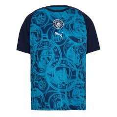 Puma Men's Manchester City Short Sleeve Licensed T-Shirt Navy/Blue