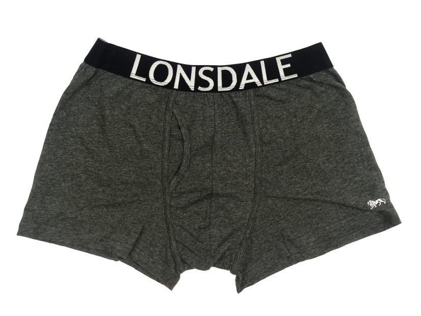 Lonsdale 2 Pack Trunk Mens Black M/White