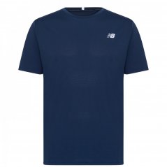 New Balance Running T-Shirt Mens Navy