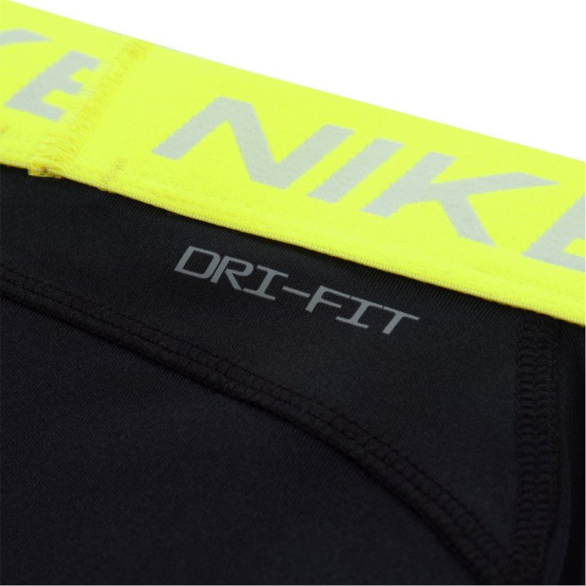 Nike Girls' Pro Performance Shorts Black/Volt