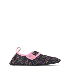 Hot Tuna HotTuna Sock Aqua Water Shoe Childs Black Hearts