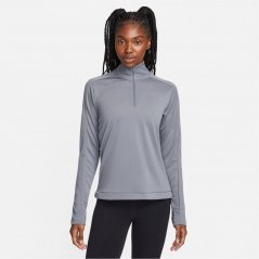 Nike Pacer Women's Long-Sleeve 1/2-Zip Running Top Smoke Grey