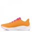 Under Armour Charged Pursuit 3 Big Logo Running Shoes Junior Girls NOrng/NOrng/Pnk