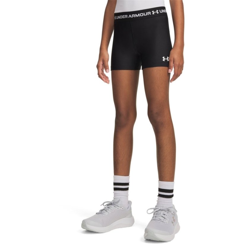 Under Armour Kids HeatGear® Performance Gym Shorts Black/White