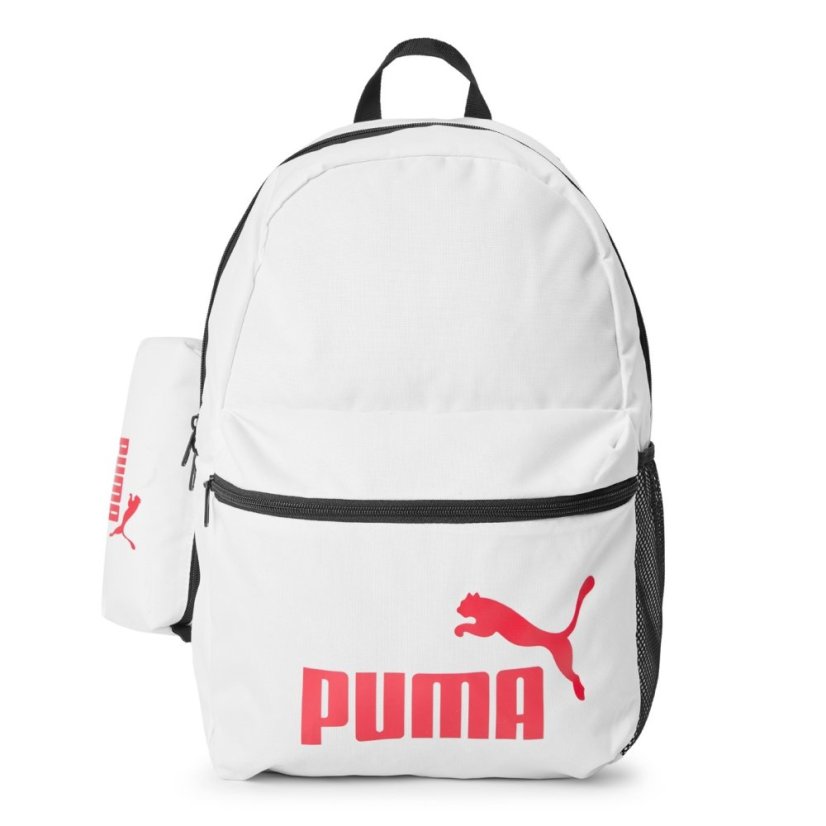 Puma Phase Backpack Set White/Red