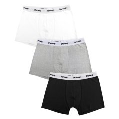 Money Classic Repeat 3Pk Trunks Gry Mrl/Blk/Wht