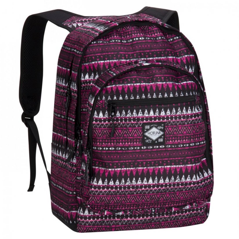 Hot Tuna Print Backpack Pink Tribal