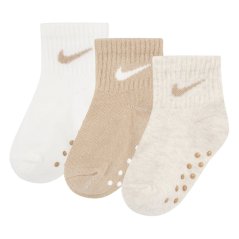 Nike Core Swoosh Gripper Trainer Socks Pale Ivory